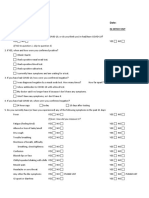 COVID-19 Screening Form ... : Patient's Name: Date: Date