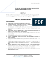 Protocolo Operativo Del Servicio de Limpieza y Desinfección 2