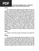 Case No. 9 Rural Bank of Milaor vs. Ocfemia