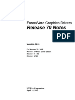 Release 70 Notes: Forceware Graphics Drivers