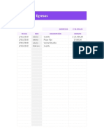 Planilla de Excel para Control de Ingresos y Egresos