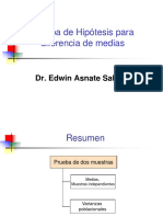 2 Prueba de Hipotesis para Dos Muestras