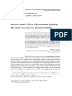 Macroeconomic Effects of Government Spending: The Great Recession Was (Really) Different