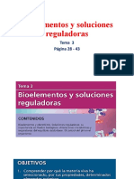 Tema 3 - Bioelementos y Soluciones Reguladoras