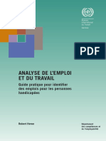 Analyse de L'emploi Et Du Travail PDF