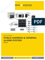 Public Address & General Alarm System: User Manual