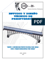 Estudio y Diseño Técnico de Preinversión Puente Peatonal Pary Orcko PDF