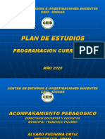 Plan de Estudios - Exposicion