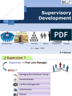 Supervisory Development: S.V.Kannan