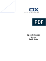 Open-Xchange Server: Quick Guide