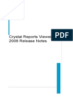 Crystal Reports Viewer 2008 Release Notes