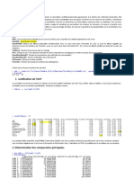 Analyse en Composante Principale - Memoire