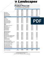 Bakers Price List