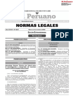 Normas Legales: Dición Xtraordinaria