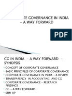 Corporate Governance in India - A Way Forward