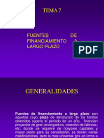 Tema 7 Fuentes de Fi, A Largo Plazo