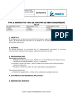 Instructivo Medicion de Vibraciones