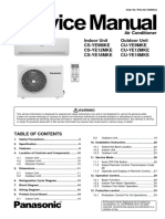 Indoor Unit Outdoor Unit Cs-Ye9Mke Cs-Ye12Mke Cs-Ye18Mke Cu-Ye9Mke Cu-Ye12Mke Cu-Ye18Mke