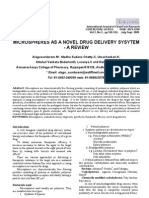 Microspheres As A Novel Drug Delivery Sysytem - A Review