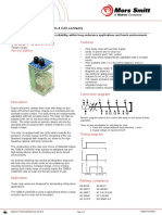 TDBE4-U200/300: Plug-In Railway Relay With 4 C/O Contacts