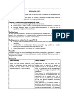 Ancillary Costs Incurred in Connection With The Arrangement of Borrowing