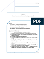 Lesson 1: General Concepts and Historical Developments in STS