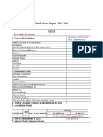 Part A: Data of The Institution