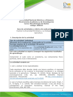 Guía de Actividades y Rúbrica de Evaluación - Unidad 1 - Tarea 1 - Explorar La Diversidad Microbiana y Su Ecología Asociada A La Agricultura