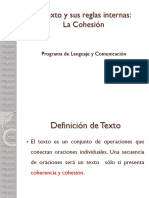 El Texto y Sus Reglas Internas: La Cohesión