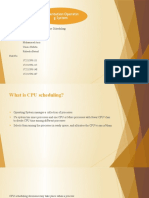 Presentation:Operatin G System: Topic:CPU Scheduling and Real Time Scheduling
