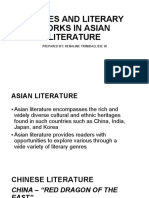 Places and Literary Works in Asian Literature