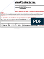 Test Date: Sunday, 27 October 2019 Criteria