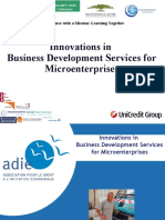 Innovations in Business Development Services For Microenterprises