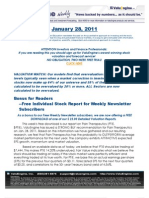 ValuEngine Weekly Newsletter January 28, 2011