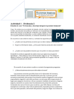 Actividad 1 - Evidencia 2: Estudio de Caso "Prevención y Abordaje Integral Al Paciente Lesionado"