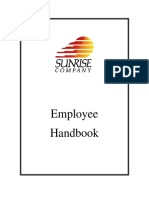 Sunrise Employee Handbook Jan2015