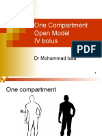 One Compartment Open Model IV Bolus: DR Mohammad Issa