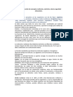 Taller de Aplicación de Conceptos Moléculas Nutrición y Seguridad Alimentaria