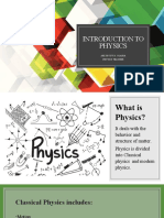 Introduction To Physics: Arlyn Joy D. Olaira Physics Teacher