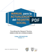 Manual de Actualización Del Registro Social