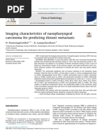 Imaging Characteristics of Nasopharyngeal Carcinoma For Predicting Distant Metastasis