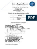 Análisis de Perícopas Semana 2 de Clases