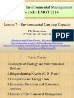 Foundation of Environmental Management Course Code: EMGT 2114