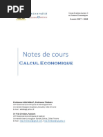 Cours de Calcul Économiquee-1