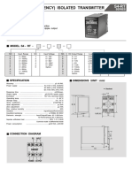 Speed (Frequency) Isolated Transmitter: Model: S4 - RT