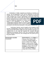 Case: Calalang Vs Williams Topic: Social Justice Doctrine