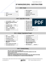 Webb'S Depth of Knowledge (Dok) - Question Stems