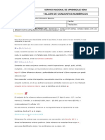 Taller Conjuntos Numéricos PDF