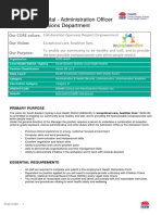 ST George Hospital - Administration Officer Level 3 - Admissions Department