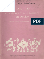 Cantos A Lo Humano y Lo Divino en Aculeo - Juan Uribe Echeverria